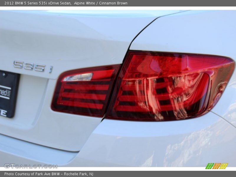 Alpine White / Cinnamon Brown 2012 BMW 5 Series 535i xDrive Sedan