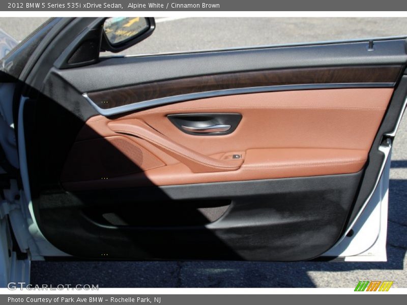 Alpine White / Cinnamon Brown 2012 BMW 5 Series 535i xDrive Sedan
