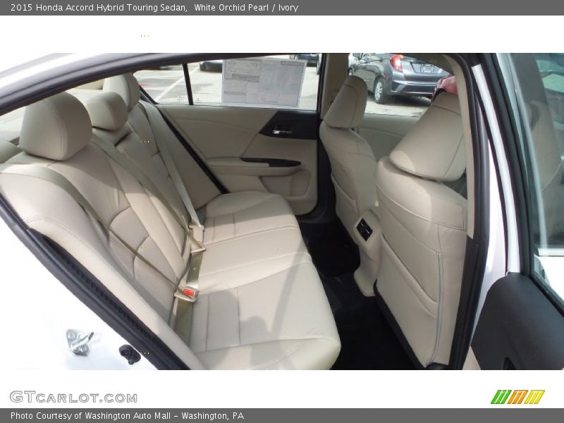White Orchid Pearl / Ivory 2015 Honda Accord Hybrid Touring Sedan