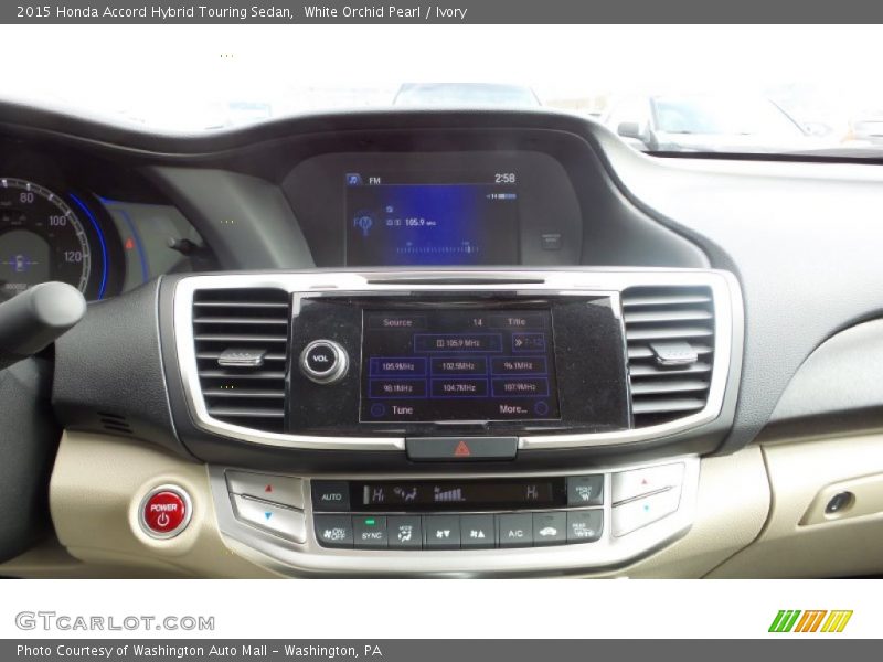 Controls of 2015 Accord Hybrid Touring Sedan