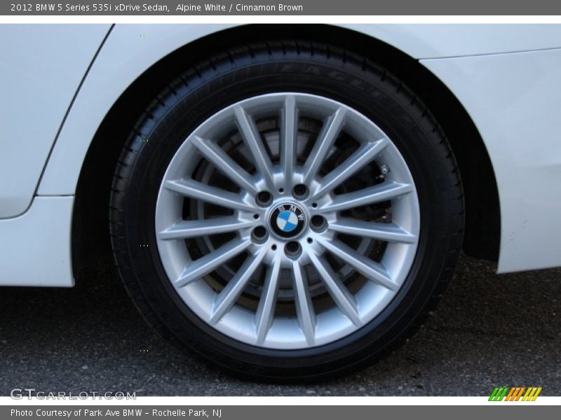 Alpine White / Cinnamon Brown 2012 BMW 5 Series 535i xDrive Sedan