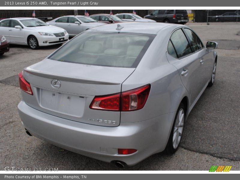 Tungsten Pearl / Light Gray 2013 Lexus IS 250 AWD