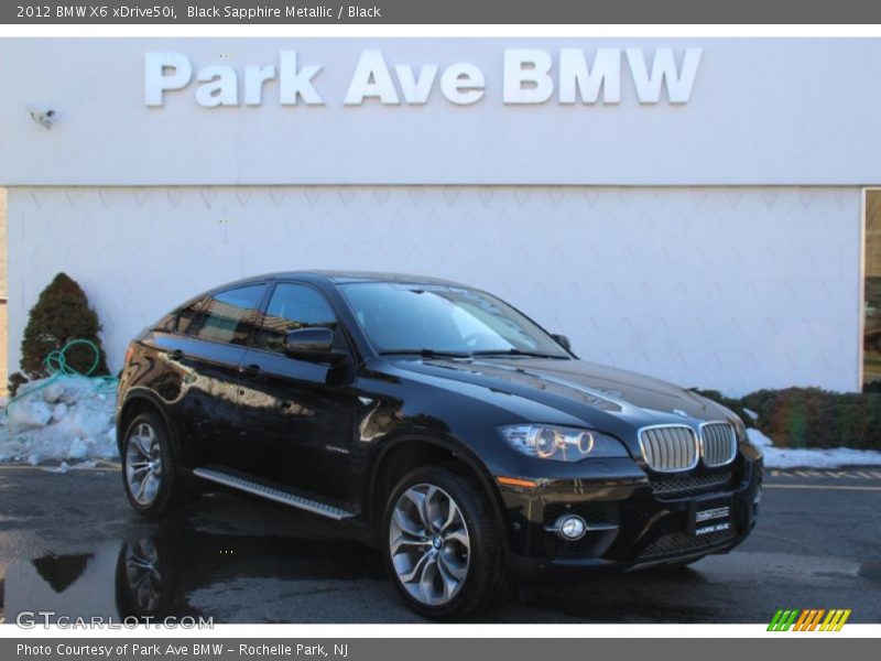 Black Sapphire Metallic / Black 2012 BMW X6 xDrive50i