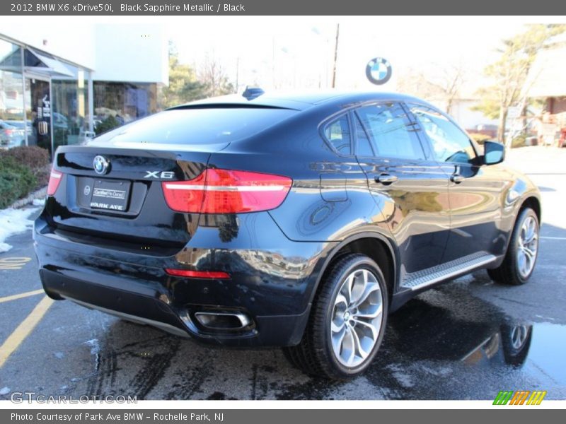 Black Sapphire Metallic / Black 2012 BMW X6 xDrive50i