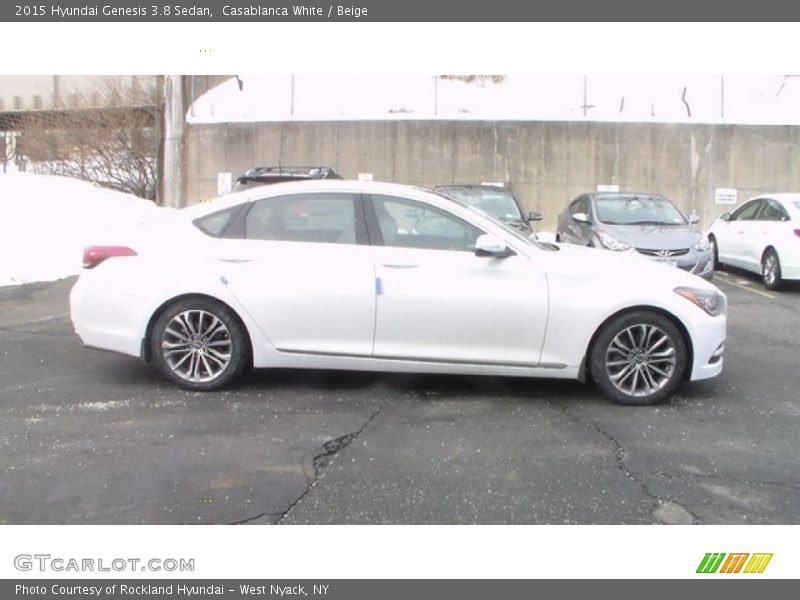 Casablanca White / Beige 2015 Hyundai Genesis 3.8 Sedan