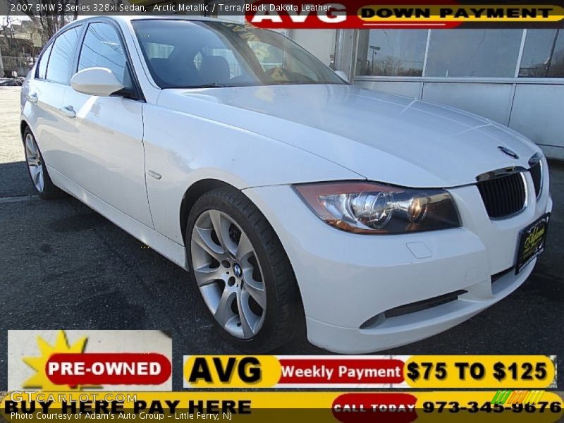 Arctic Metallic / Terra/Black Dakota Leather 2007 BMW 3 Series 328xi Sedan