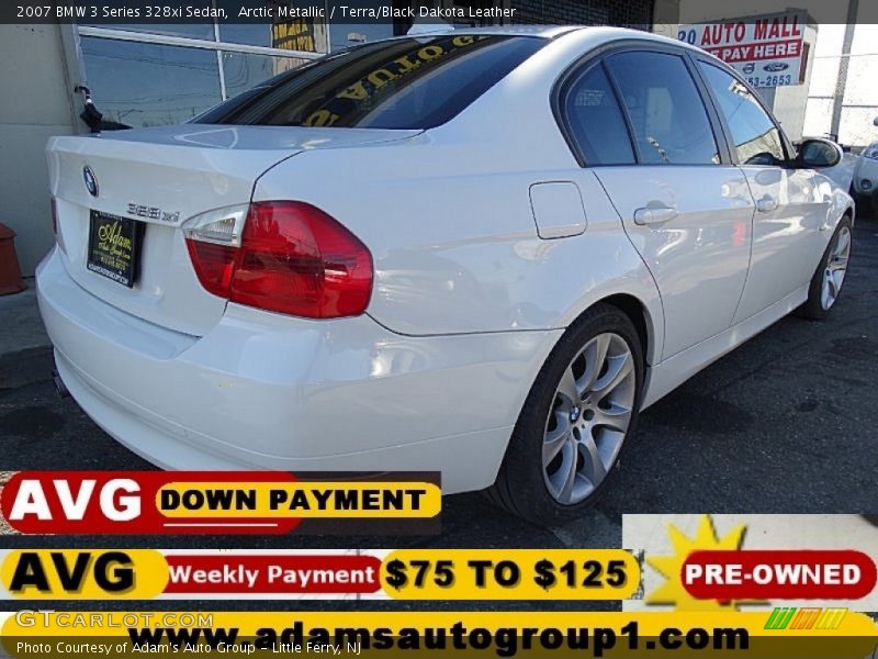 Arctic Metallic / Terra/Black Dakota Leather 2007 BMW 3 Series 328xi Sedan