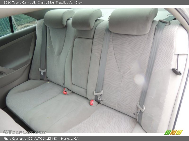 Rear Seat of 2010 Camry LE