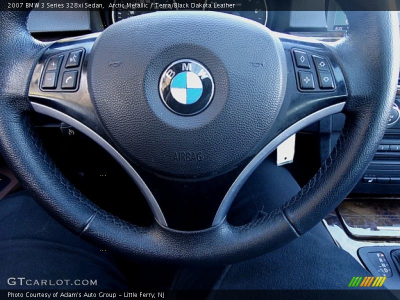 Arctic Metallic / Terra/Black Dakota Leather 2007 BMW 3 Series 328xi Sedan