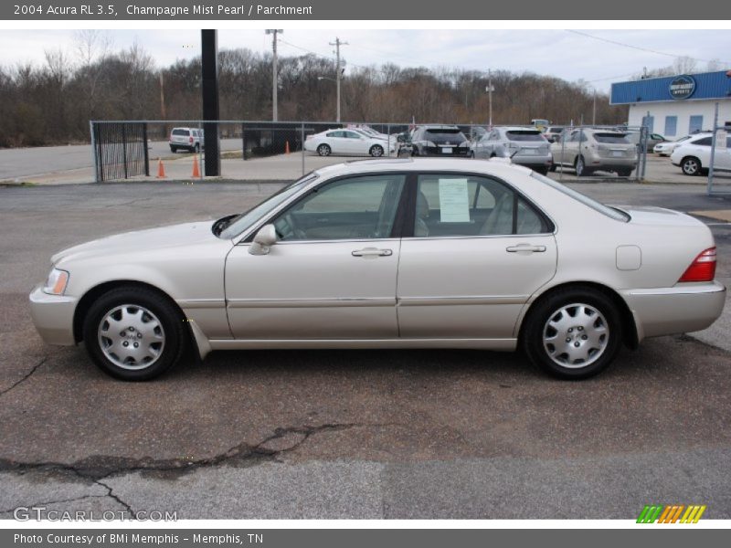 Champagne Mist Pearl / Parchment 2004 Acura RL 3.5