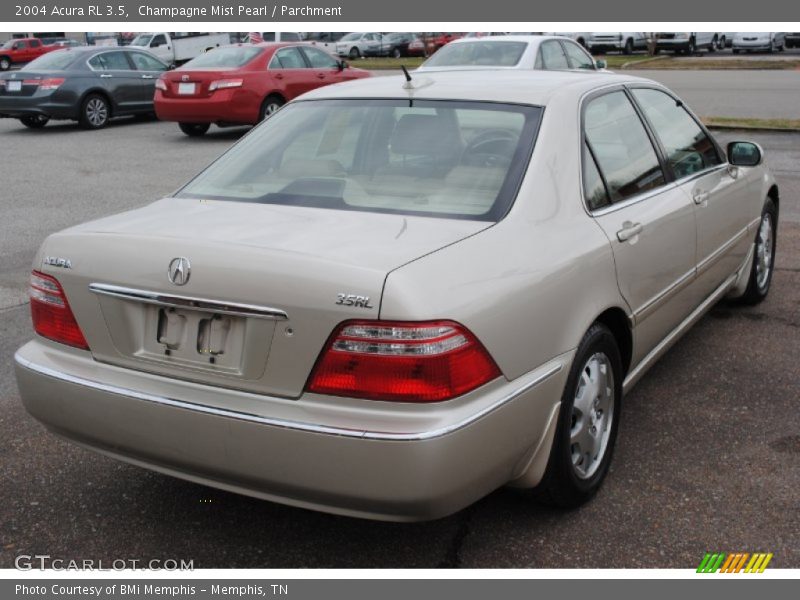 Champagne Mist Pearl / Parchment 2004 Acura RL 3.5