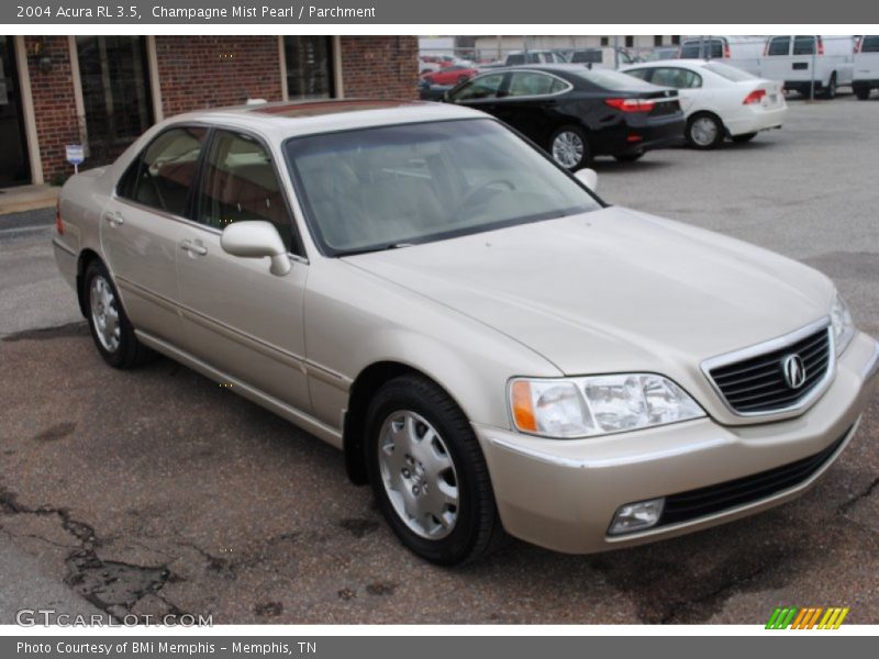 Champagne Mist Pearl / Parchment 2004 Acura RL 3.5