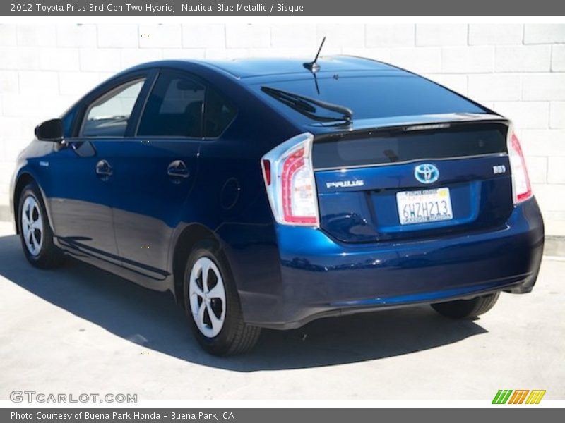 Nautical Blue Metallic / Bisque 2012 Toyota Prius 3rd Gen Two Hybrid