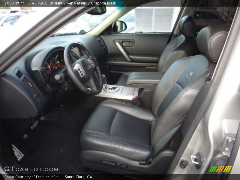 Brilliant Silver Metallic / Graphite Black 2003 Infiniti FX 45 AWD