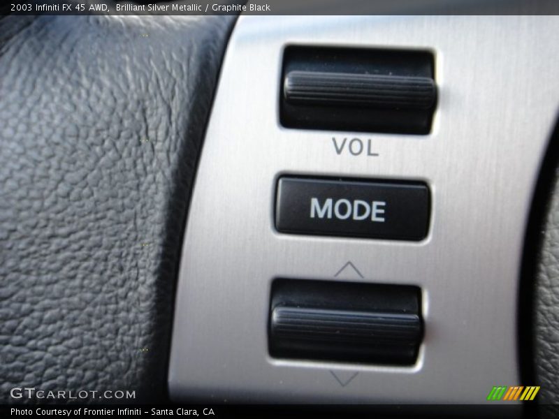 Controls of 2003 FX 45 AWD