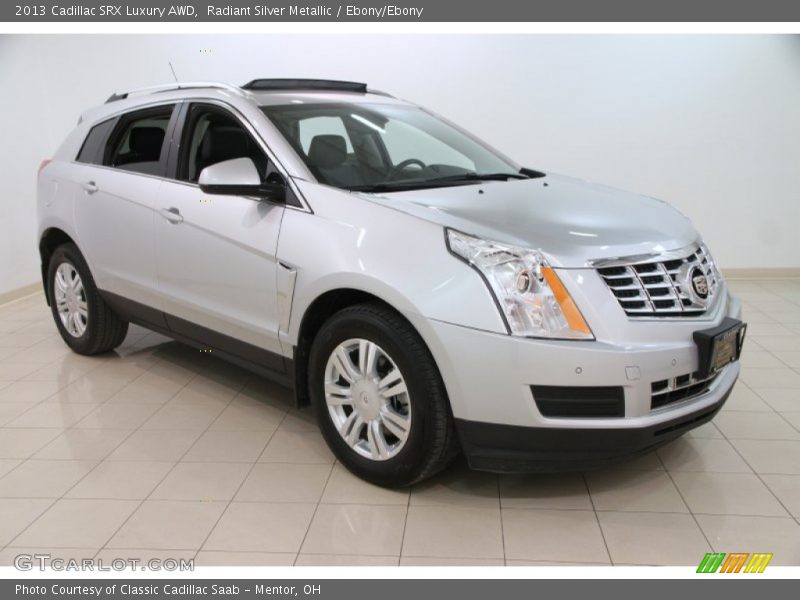 Radiant Silver Metallic / Ebony/Ebony 2013 Cadillac SRX Luxury AWD