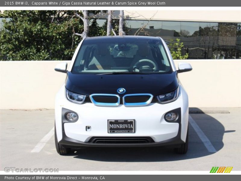 Capparis White / Giga Cassia Natural Leather & Carum Spice Grey Wool Cloth 2015 BMW i3