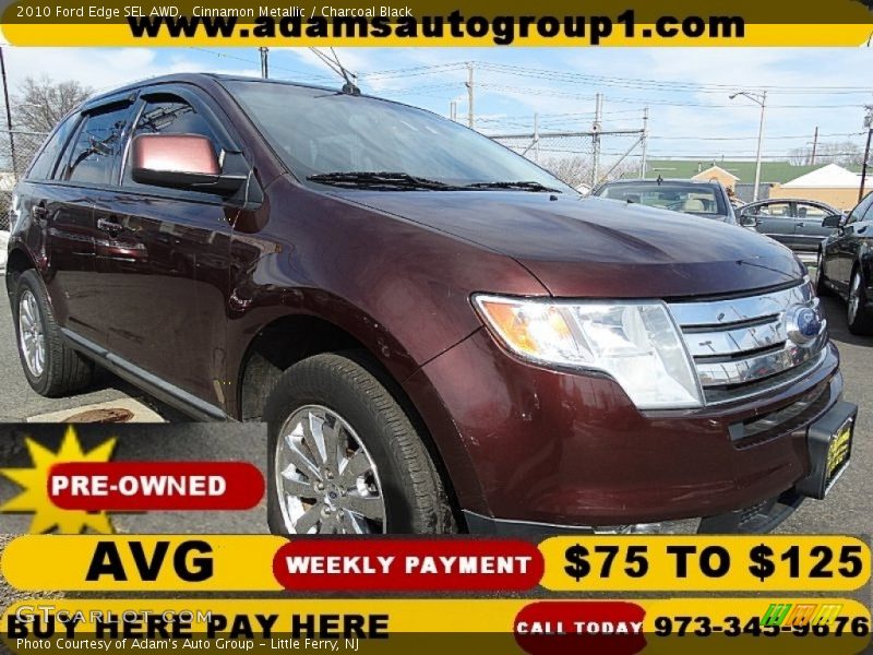 Cinnamon Metallic / Charcoal Black 2010 Ford Edge SEL AWD