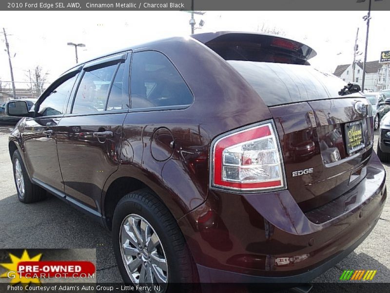 Cinnamon Metallic / Charcoal Black 2010 Ford Edge SEL AWD