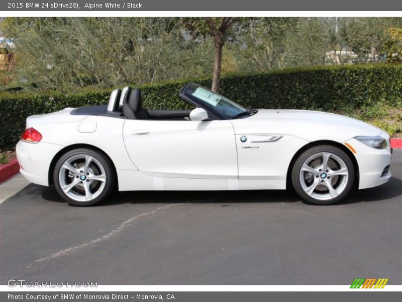 Alpine White / Black 2015 BMW Z4 sDrive28i