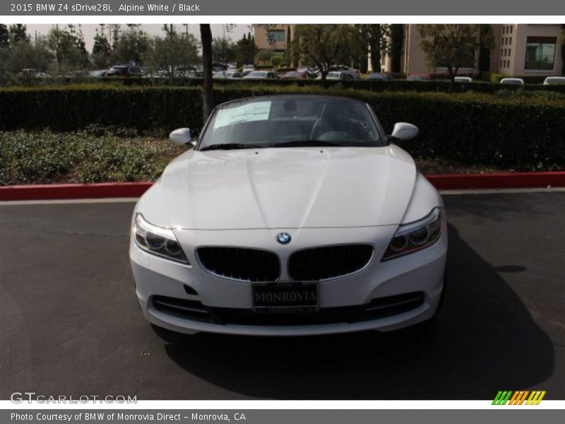 Alpine White / Black 2015 BMW Z4 sDrive28i