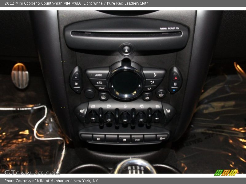Light White / Pure Red Leather/Cloth 2012 Mini Cooper S Countryman All4 AWD