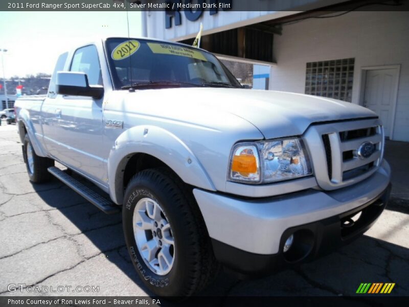 Silver Metallic / Medium Dark Flint 2011 Ford Ranger Sport SuperCab 4x4