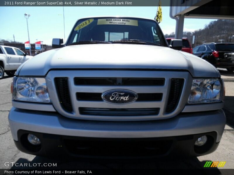 Silver Metallic / Medium Dark Flint 2011 Ford Ranger Sport SuperCab 4x4