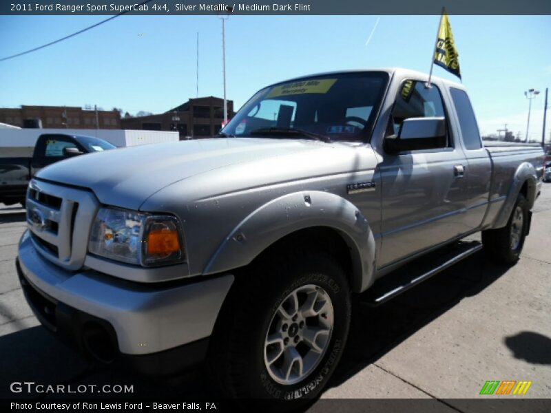 Silver Metallic / Medium Dark Flint 2011 Ford Ranger Sport SuperCab 4x4