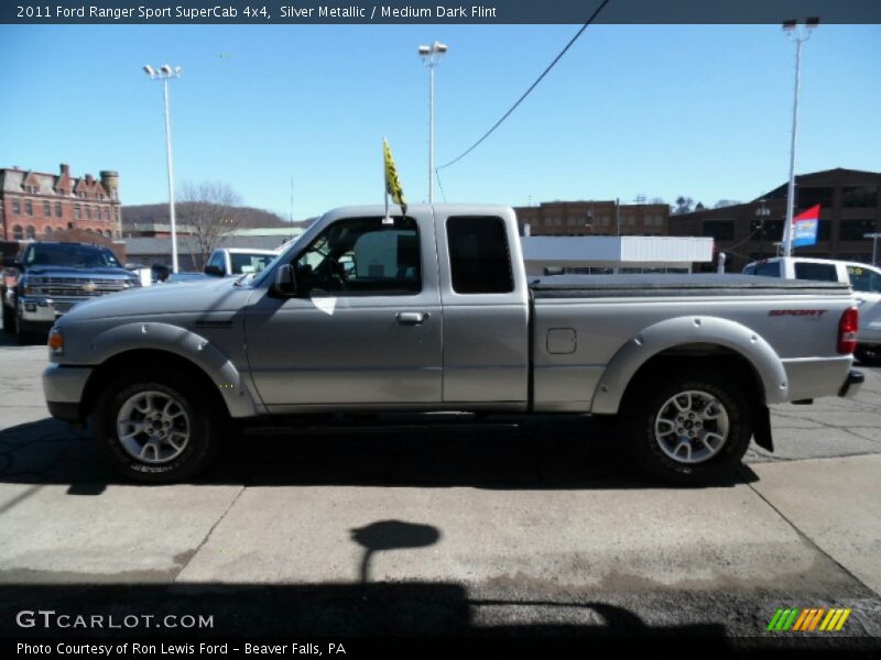 Silver Metallic / Medium Dark Flint 2011 Ford Ranger Sport SuperCab 4x4