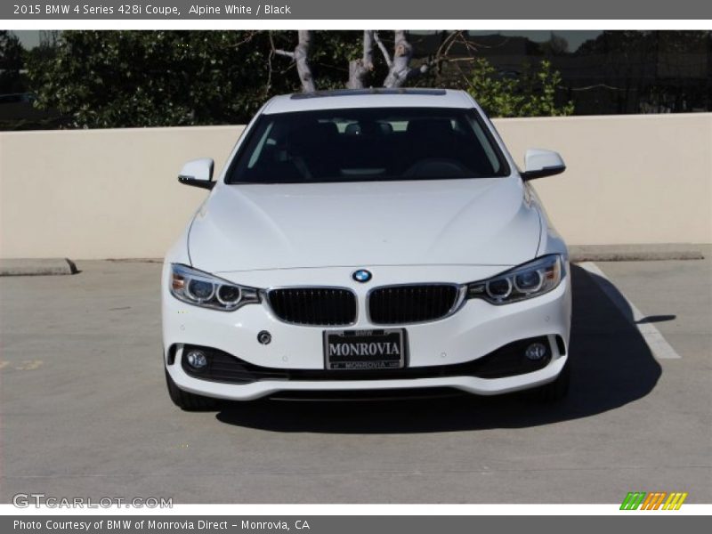Alpine White / Black 2015 BMW 4 Series 428i Coupe