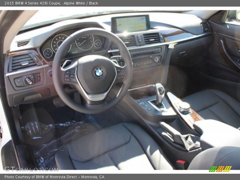 Alpine White / Black 2015 BMW 4 Series 428i Coupe