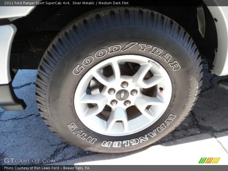 Silver Metallic / Medium Dark Flint 2011 Ford Ranger Sport SuperCab 4x4