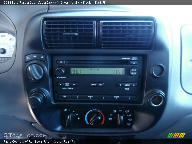 Silver Metallic / Medium Dark Flint 2011 Ford Ranger Sport SuperCab 4x4