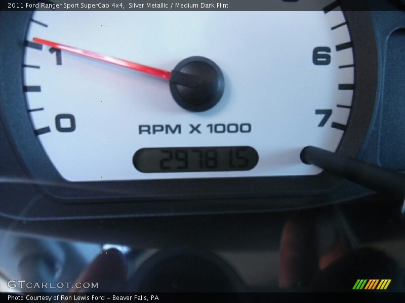 Silver Metallic / Medium Dark Flint 2011 Ford Ranger Sport SuperCab 4x4