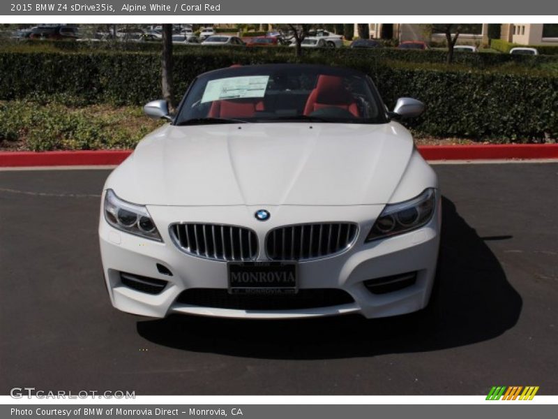 Alpine White / Coral Red 2015 BMW Z4 sDrive35is