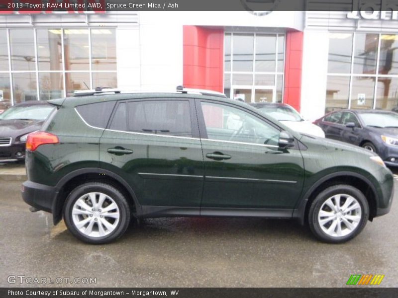 Spruce Green Mica / Ash 2013 Toyota RAV4 Limited AWD