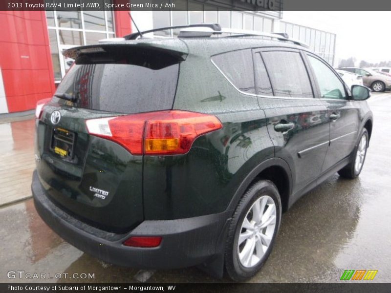 Spruce Green Mica / Ash 2013 Toyota RAV4 Limited AWD