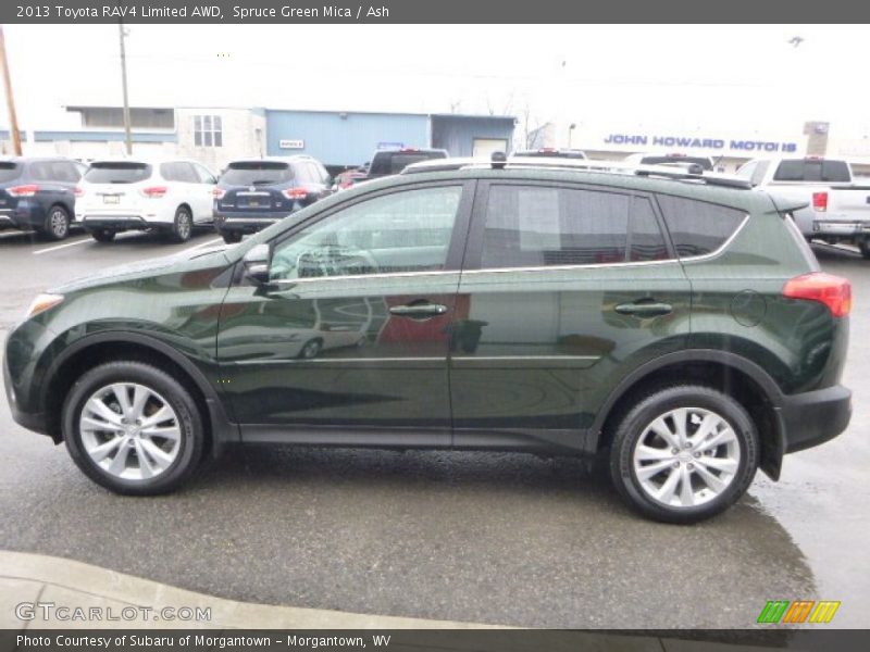 Spruce Green Mica / Ash 2013 Toyota RAV4 Limited AWD