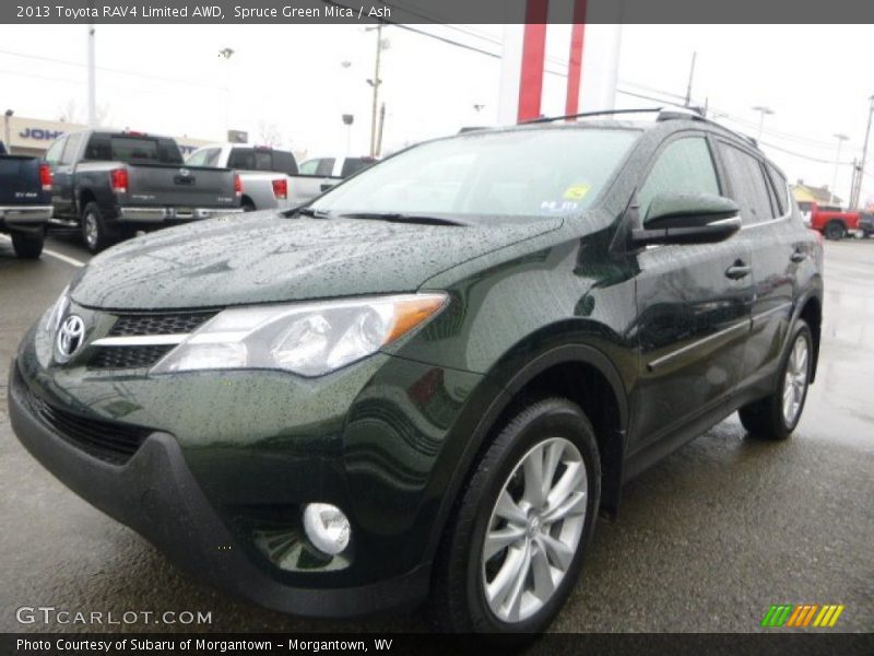 Spruce Green Mica / Ash 2013 Toyota RAV4 Limited AWD
