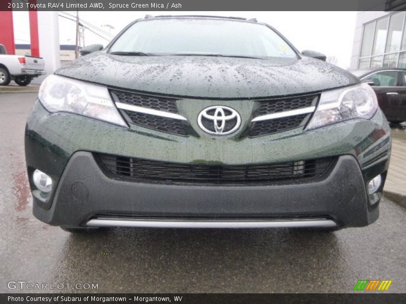 Spruce Green Mica / Ash 2013 Toyota RAV4 Limited AWD