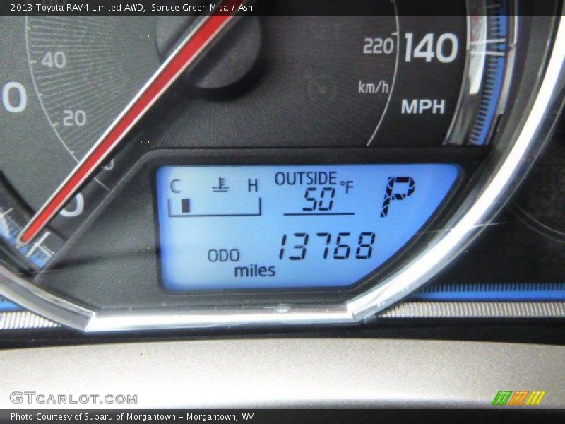 Spruce Green Mica / Ash 2013 Toyota RAV4 Limited AWD