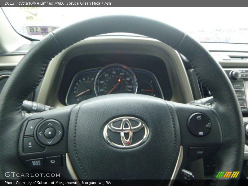 Spruce Green Mica / Ash 2013 Toyota RAV4 Limited AWD
