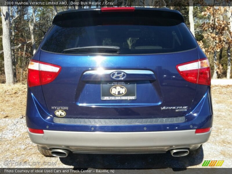 Deep Blue Metallic / Gray 2008 Hyundai Veracruz Limited AWD