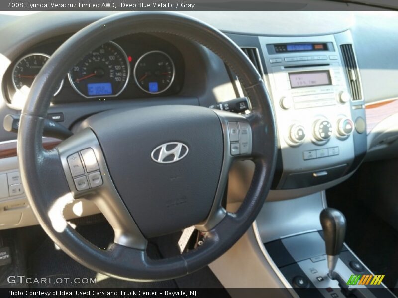 Deep Blue Metallic / Gray 2008 Hyundai Veracruz Limited AWD