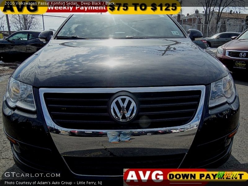 Deep Black / Black 2010 Volkswagen Passat Komfort Sedan