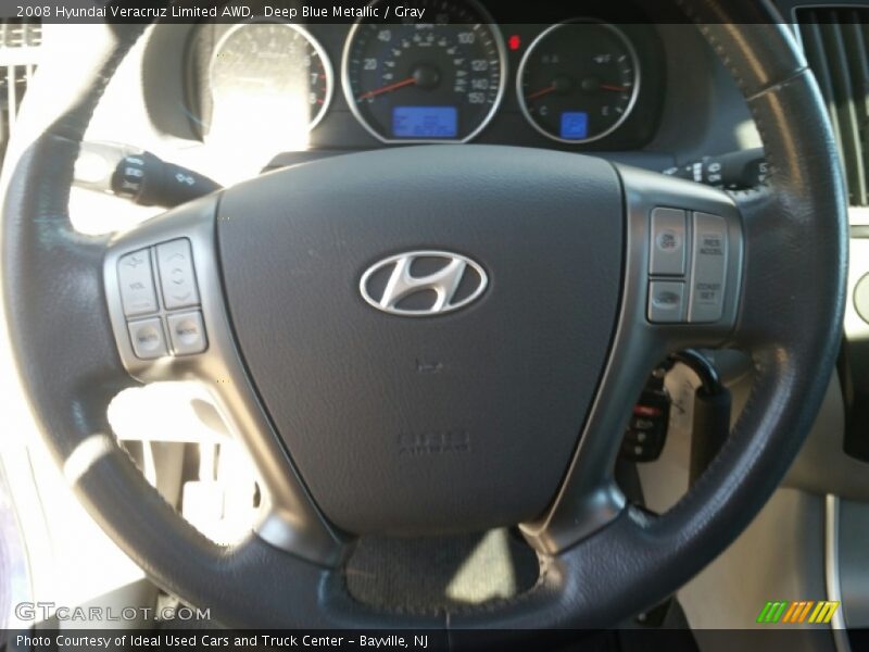 Deep Blue Metallic / Gray 2008 Hyundai Veracruz Limited AWD