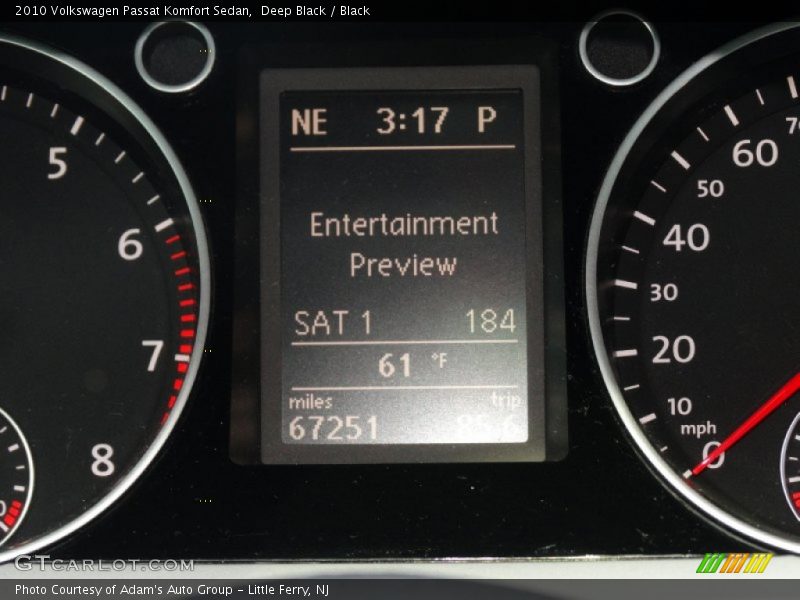 Deep Black / Black 2010 Volkswagen Passat Komfort Sedan