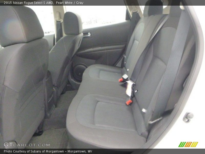 Pearl White / Gray 2015 Nissan Rogue Select S AWD