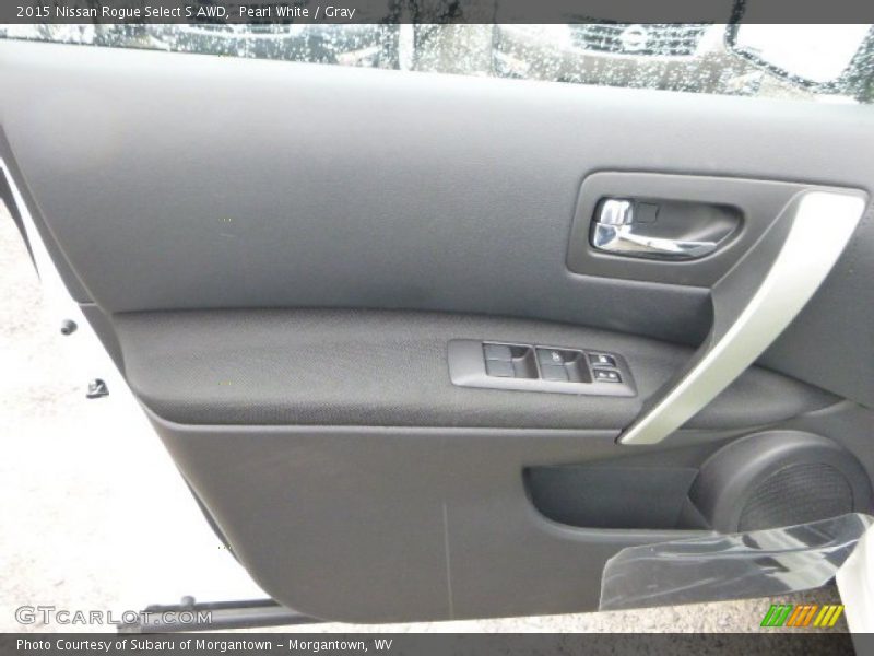 Pearl White / Gray 2015 Nissan Rogue Select S AWD